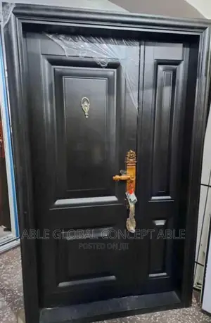German Dark Brown Look Entrance Door
