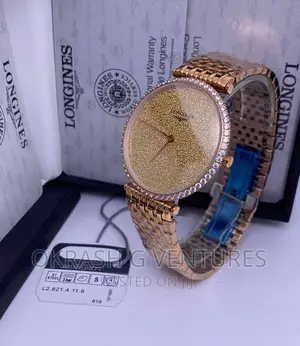 Longines Ice Head Rose Gold Chain Watch