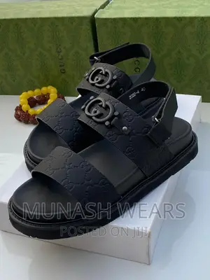 Gucci Leather Slipers X Sandal