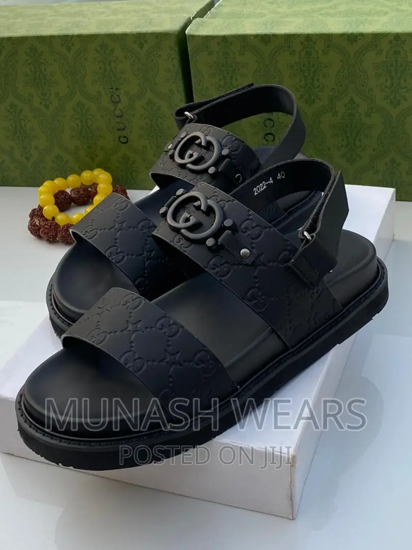 Gucci Leather Slipers X Sandal