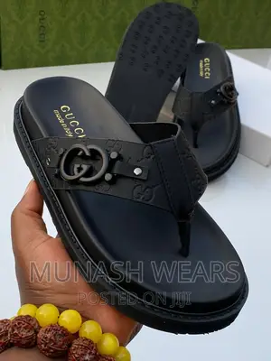 Gucci Leather Slipers X Sandal