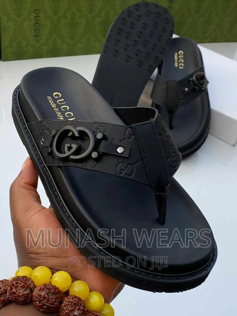 Gucci Leather Slipers X Sandal