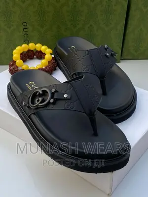 Gucci Leather Slipers X Sandal