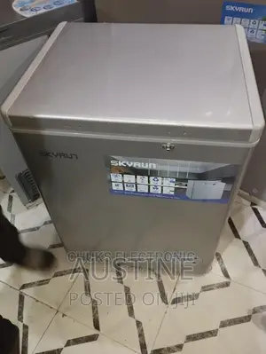 Brand New Skyrun 150L Chest Freezer>>External>>Silver Colour
