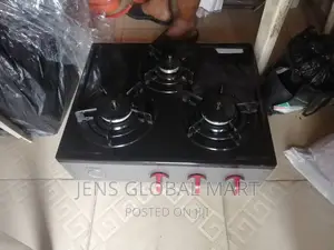 German Used 3 Burners Glass Top Gas Cooker