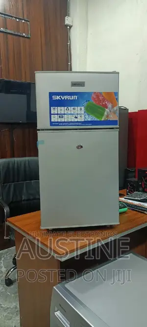 Brand New Skyrun Table Top Double Door Refrigerator>External