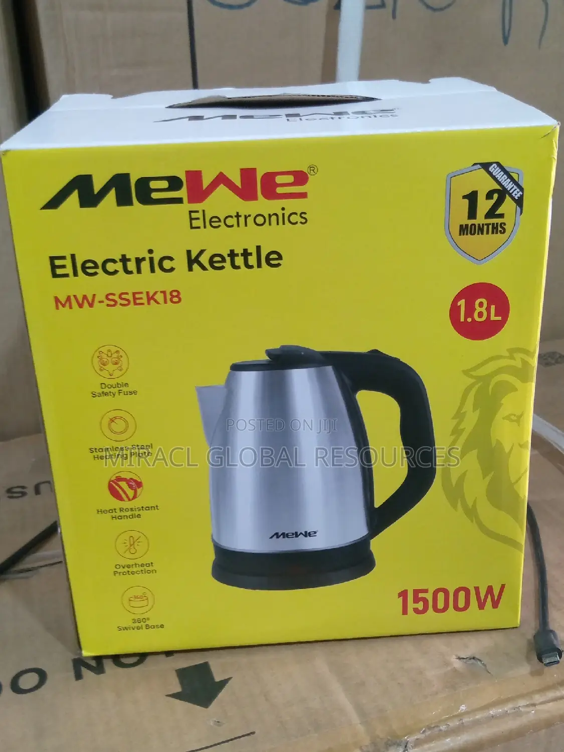 Mewe Electric Kettle 1.8l