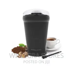 Andrew James Black Electric Coffee Grinder, Bean, Nut.