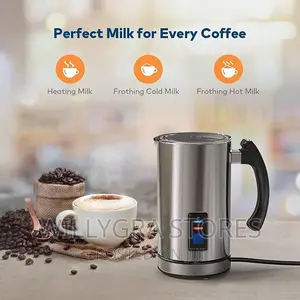 4 in 1 Hot and Cold Froth Maker,Milk Warmer Coffee Frother