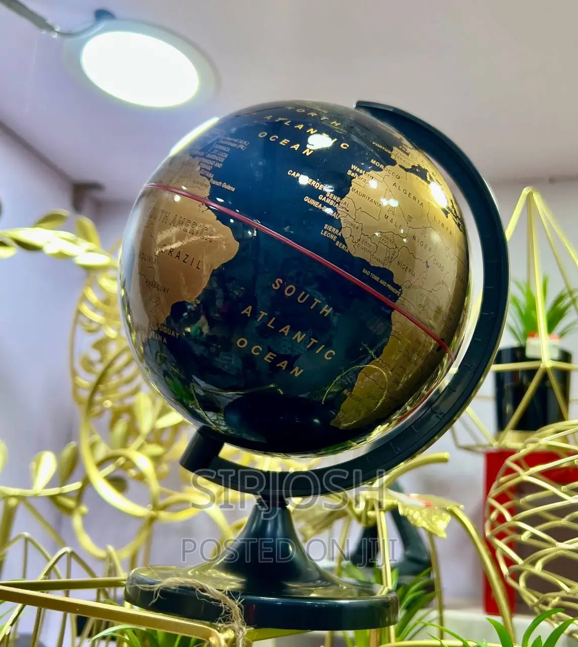 Globe Decor With Plastic