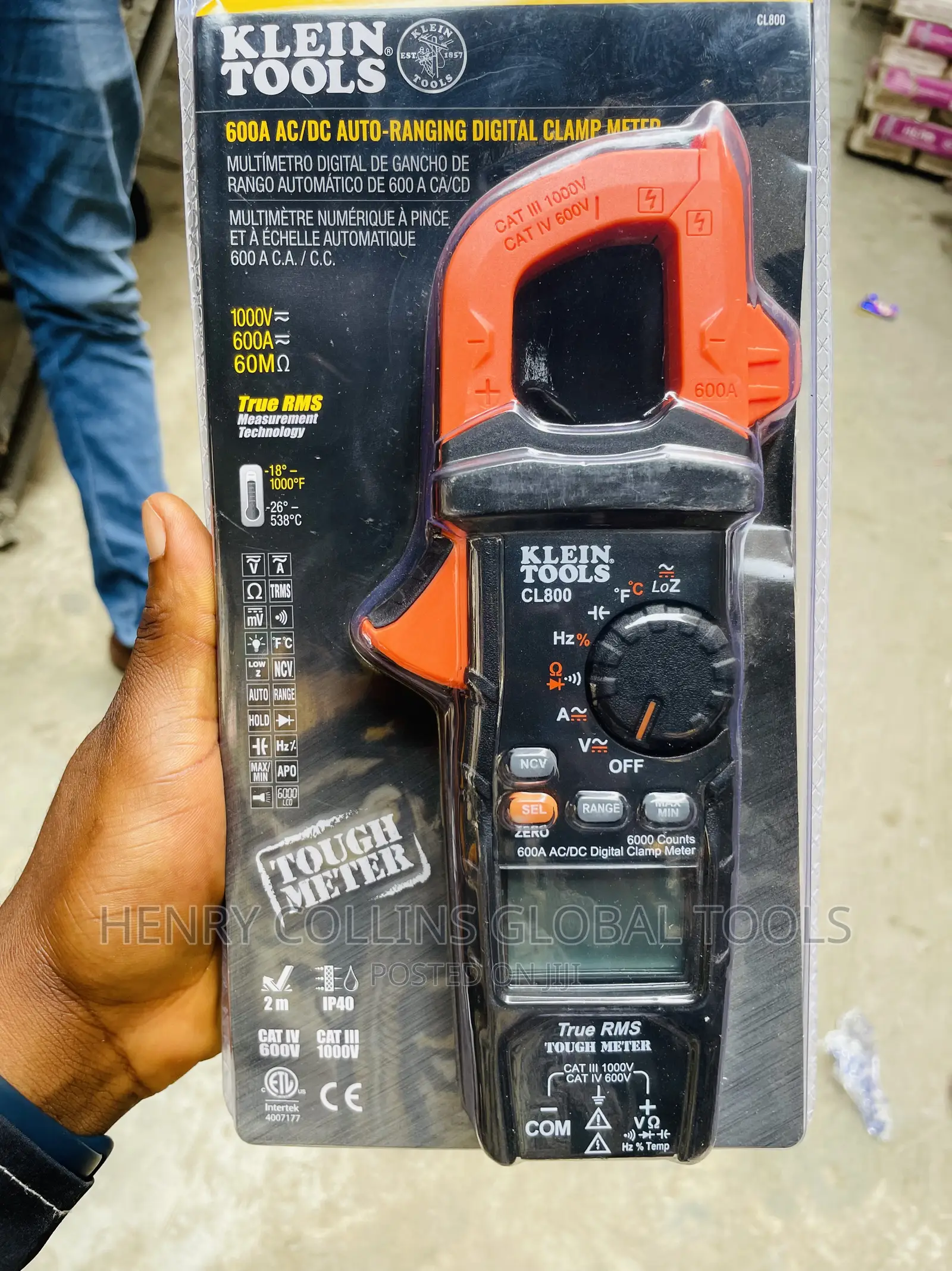 Digital Klein Clampmeter Ac/Dc