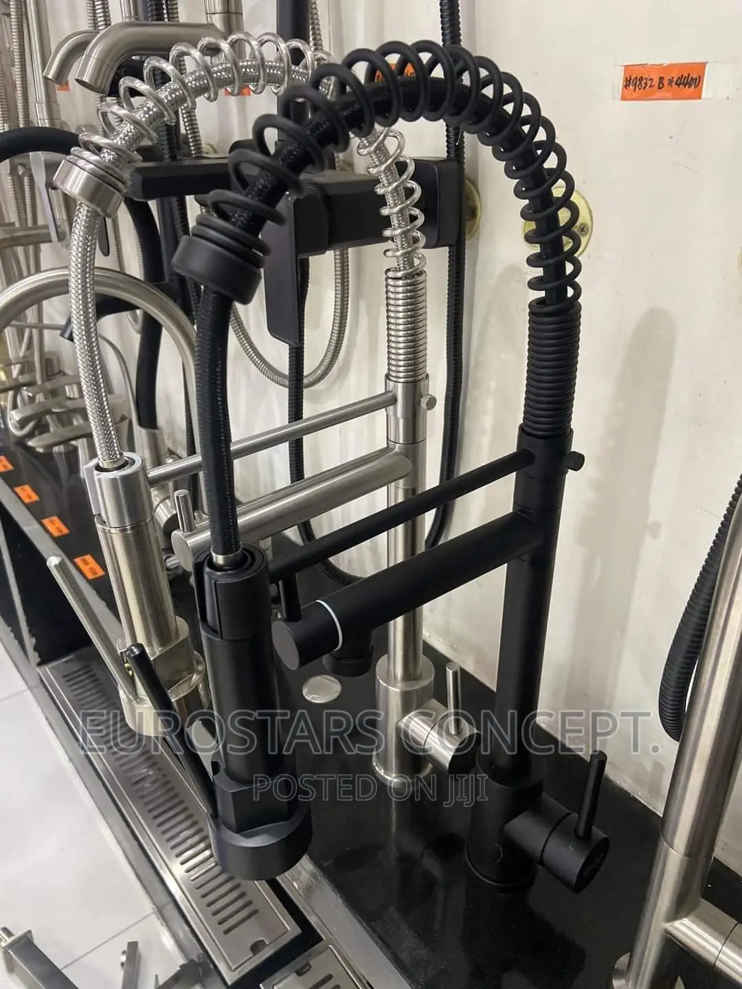 Black Kitchen Sink Mixer Tap