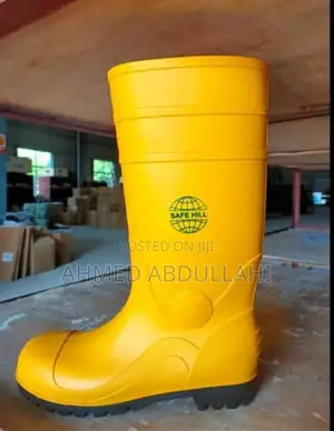 Yellow Safety Rain Boots
