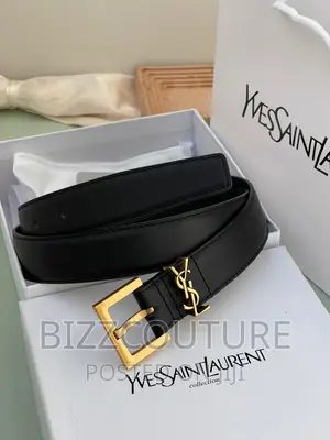 Original YVES SAINT LAURENT Leather Belts Available in Store