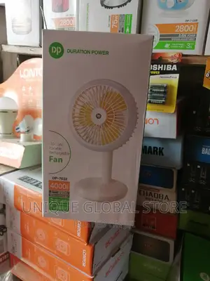 DP LED Light Rechargeable Portable Fan DP-7632