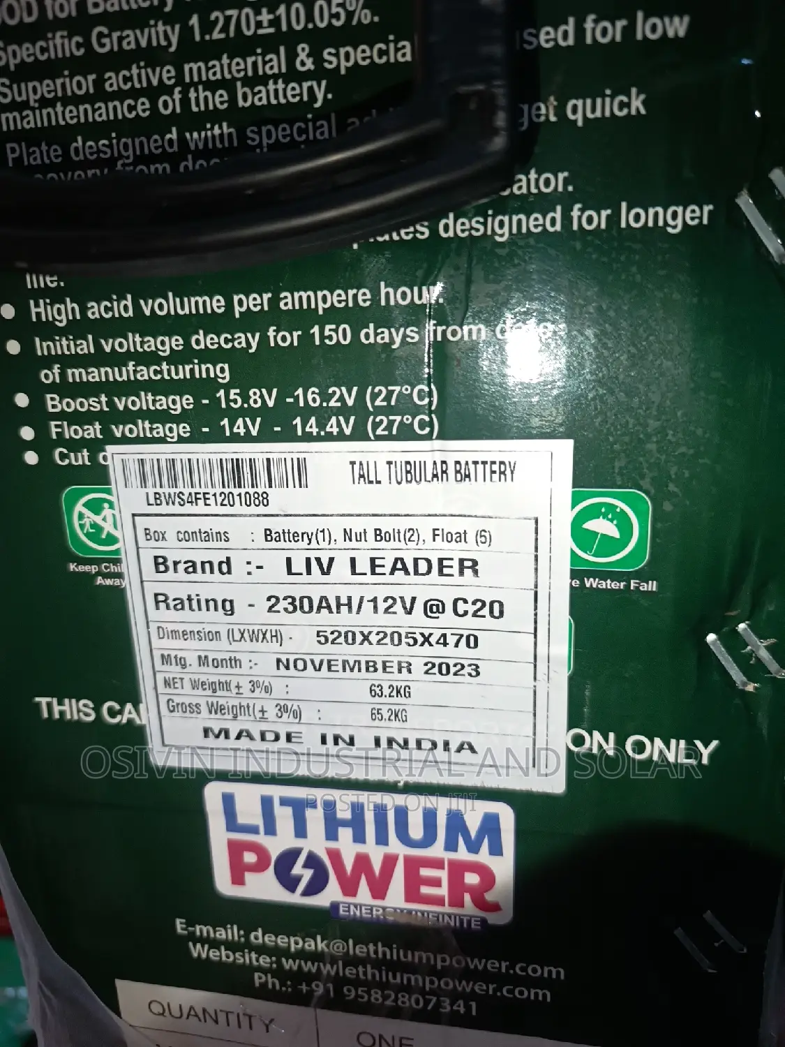 Leader Lithium Battery