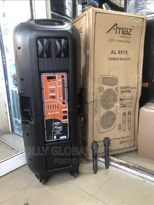 Amaz Double 15inches Rechargable Public Address System 7500W