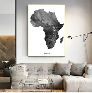 Africa Map Poster Art