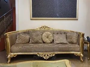 2 Three Sitter 2 Single Sitter, Dining Withe 6 Golden Chairs