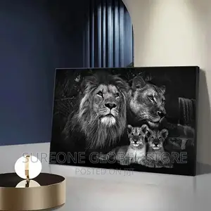 Photo - Baby Lion Family Wall Art