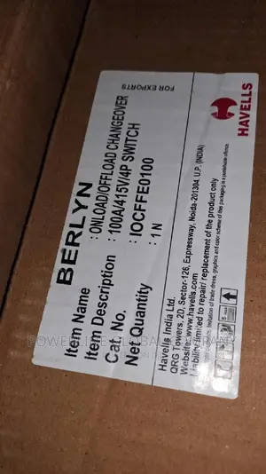 100amps Havel Change Over Switch For Home's/Offices/ Hotels