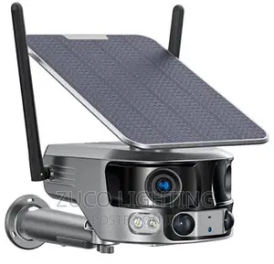 4G Wifi Solar Security Cameras CCTV Outdoor Dual Lens Ultra