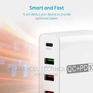 4-Port USB 53W Multi-Port Quick Charge With QC 3.0 Speed