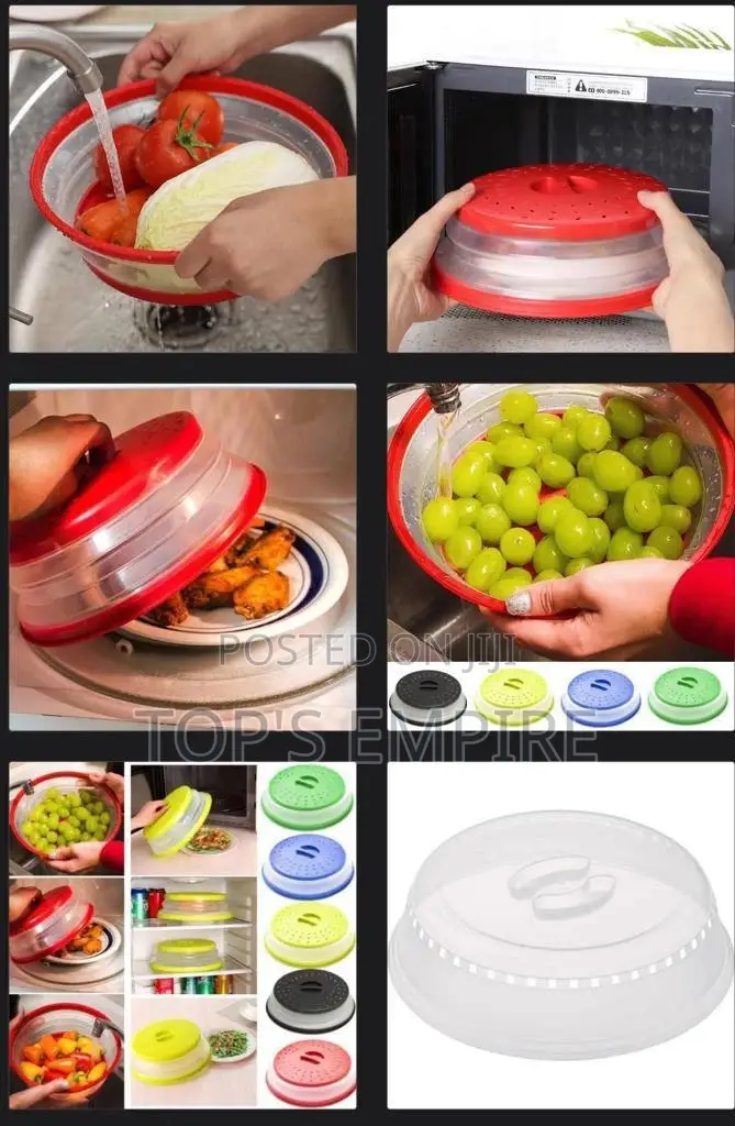 Microwave Food Cover Drainer