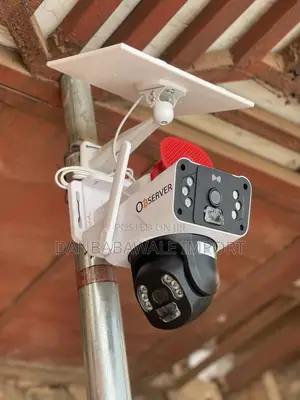 Observer Dual Lens Ultra Hd Big Speaker Solar Cctv Camera