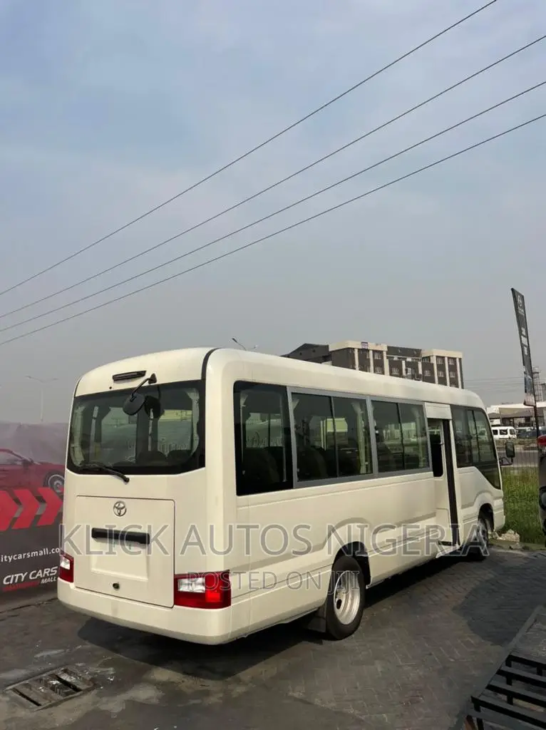 New Toyota Coaster 2025 White