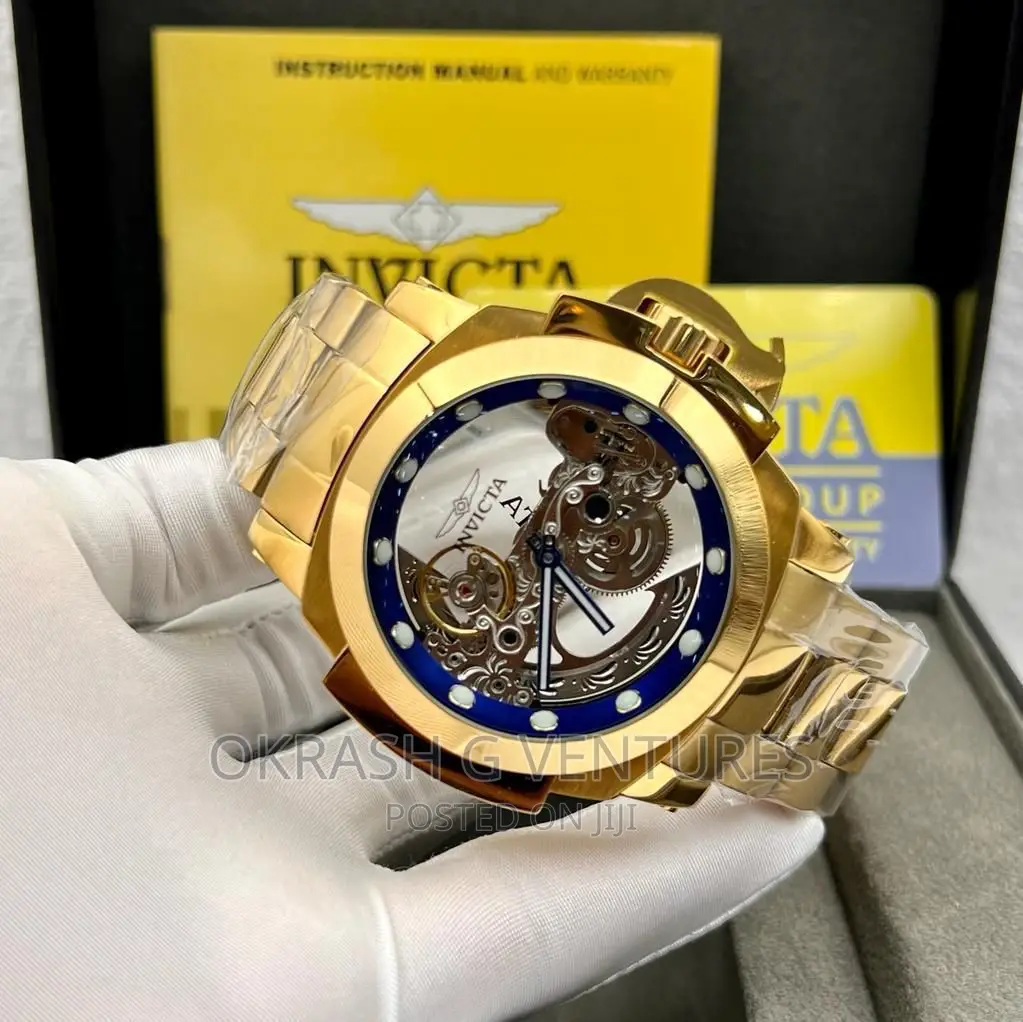 Invicta Automatic Gold Chain Watch