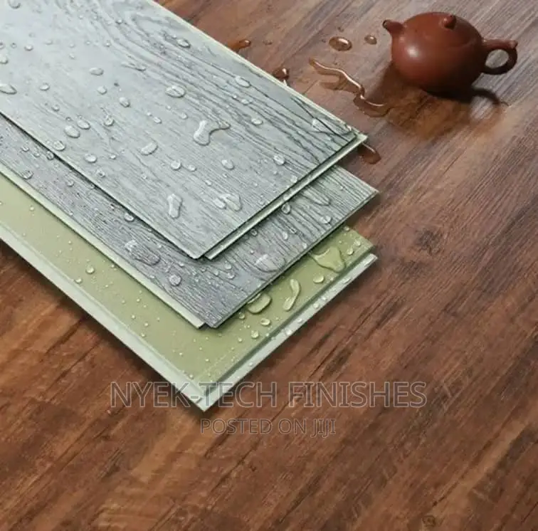 SPC Floor Stone Plastic Polymer Wooden Interlock Tiles