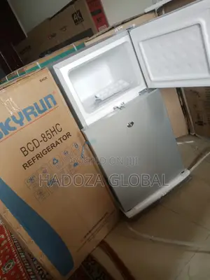 Skyrun Double Door Refrigerator (Bcd-85hc) + Led Lighting