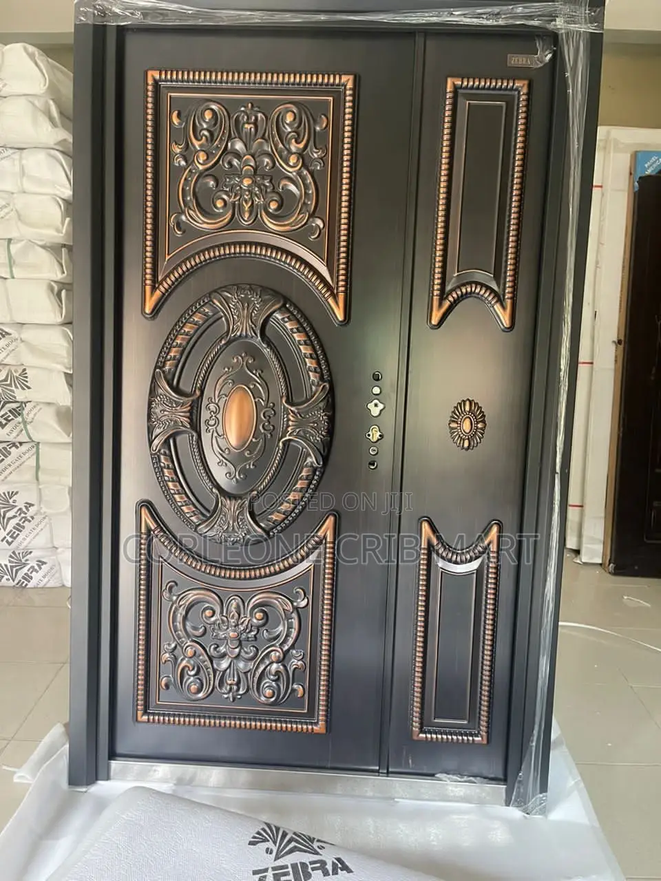 Copper Armoured Door