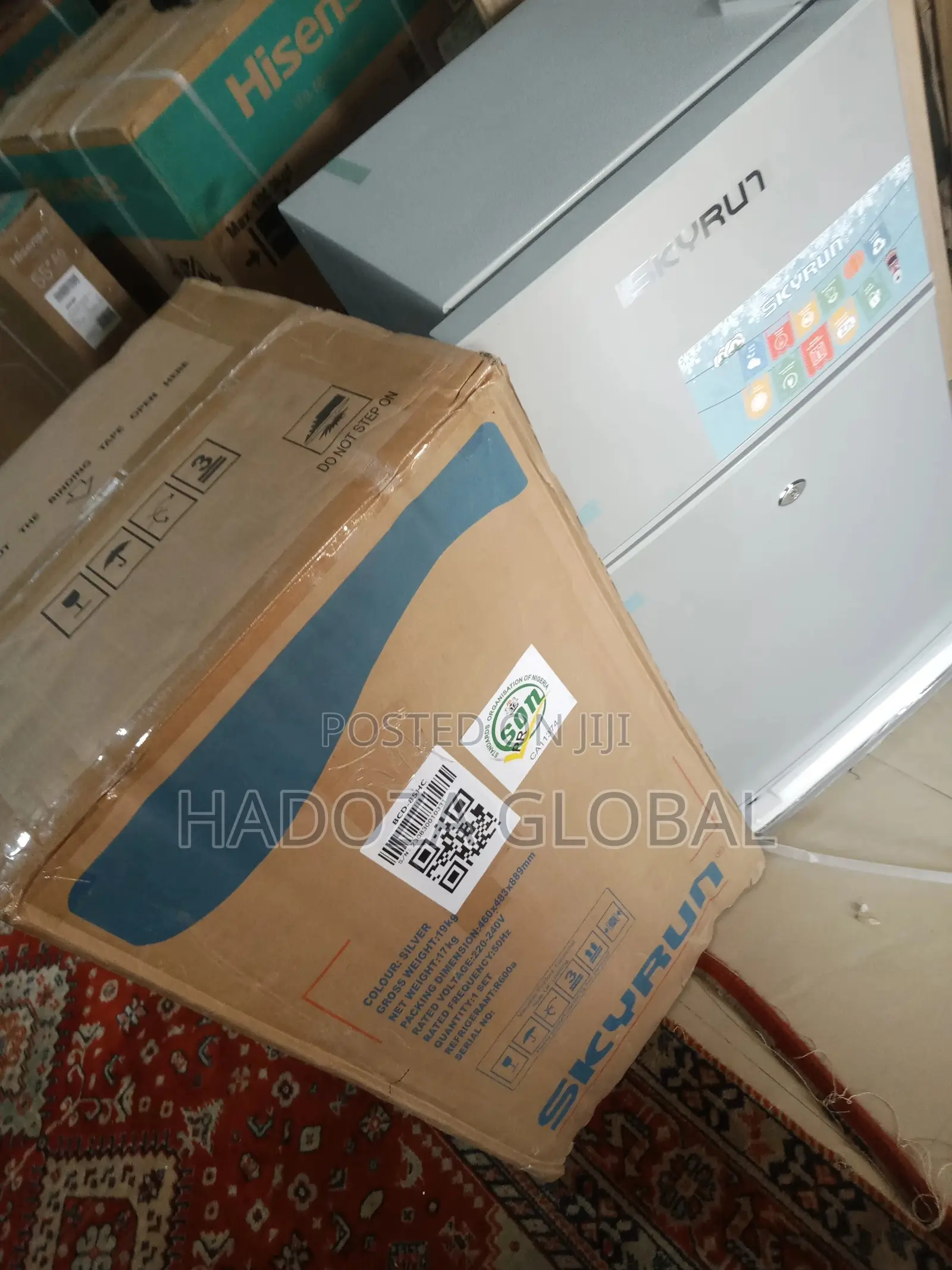Efficient Skyrun 85L Double Door Refrigerator (Bcd-85hc)