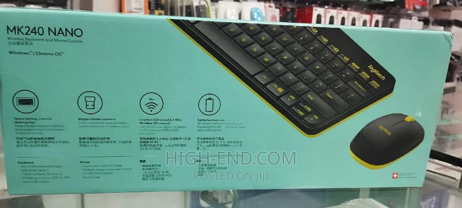 Logitech Mk240 Nano Wireless Keyboard and Mouse