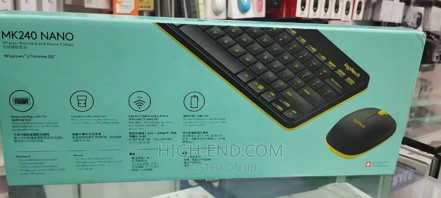 Logitech Mk240 Nano Wireless Keyboard and Mouse