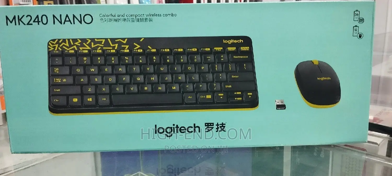 Logitech Mk240 Nano Wireless Keyboard and Mouse