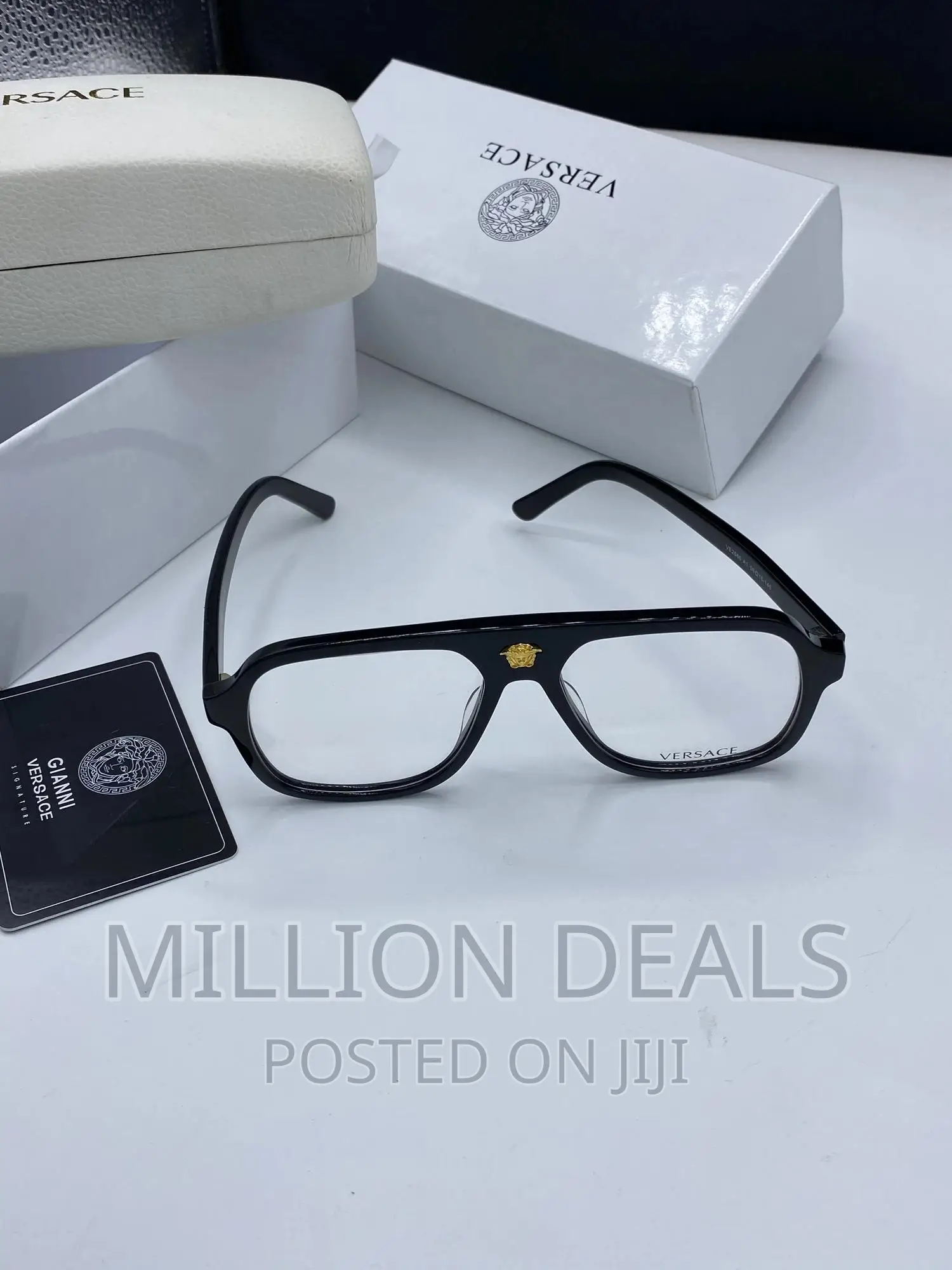 Luxury See Through Men’s Square Glasses