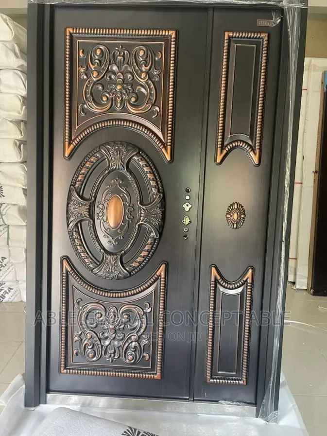 Cross Design Copper Door