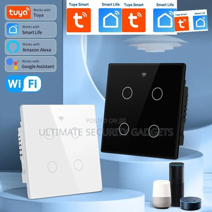 4 Gang Wifi Tuya Smart Light Switch