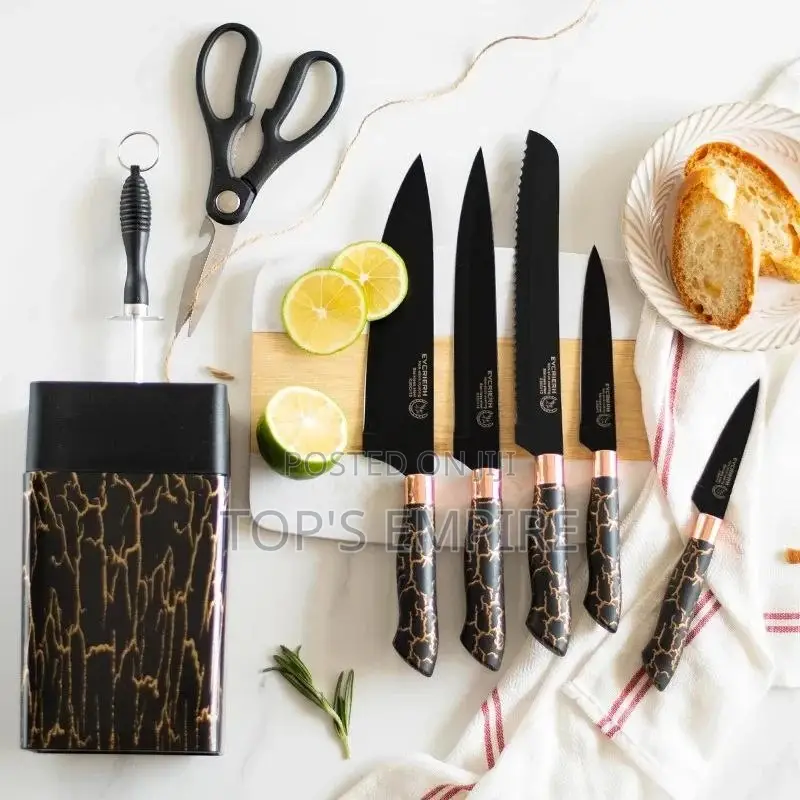 7pcs Stainless Steel Kitchen Knife Set