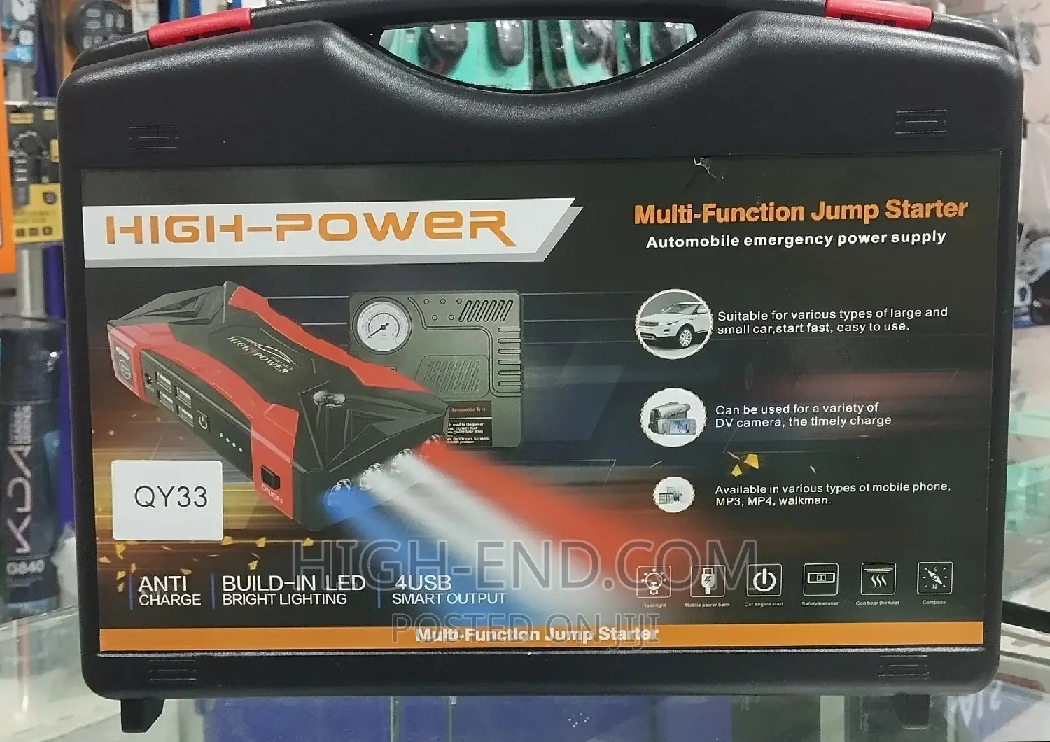 Qy33 High Power Multi Function Jump Starter