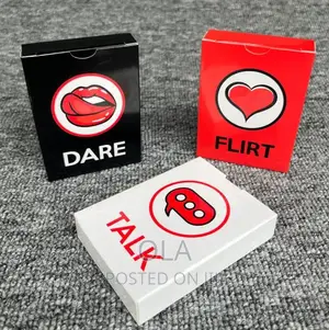 Talk Flirt Dare Game Card