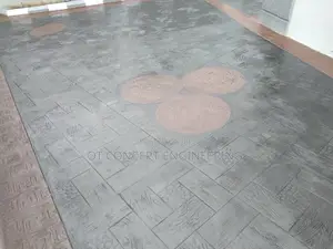 Stamp Concrete Floor Black Brown