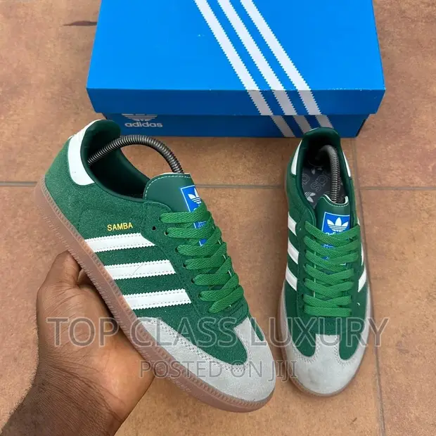 adidas gazelle silver green womens Adidas Samba OG Collegiate Green Gum Grey Toe