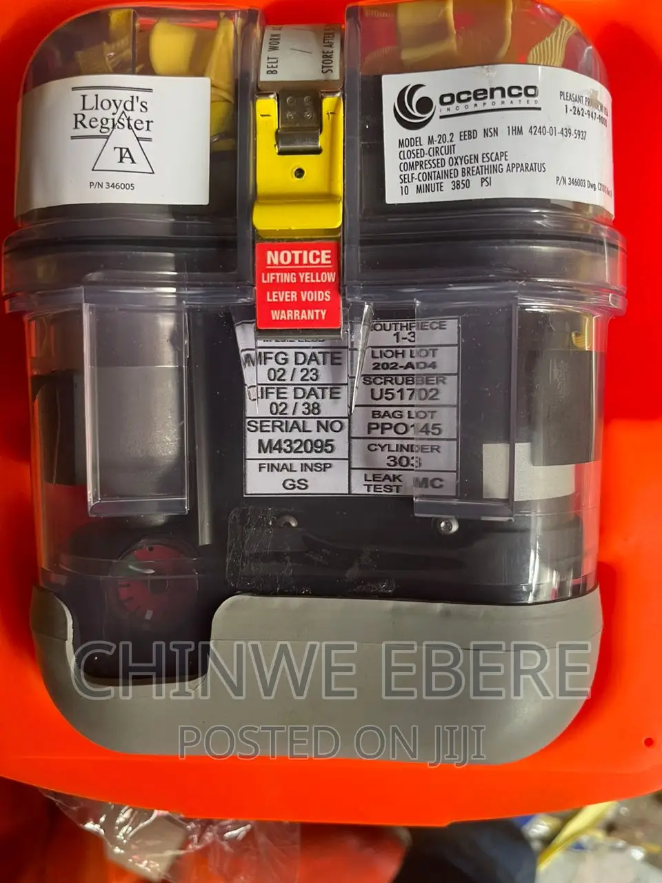 EEBD, Emergency Escape Breathing Device