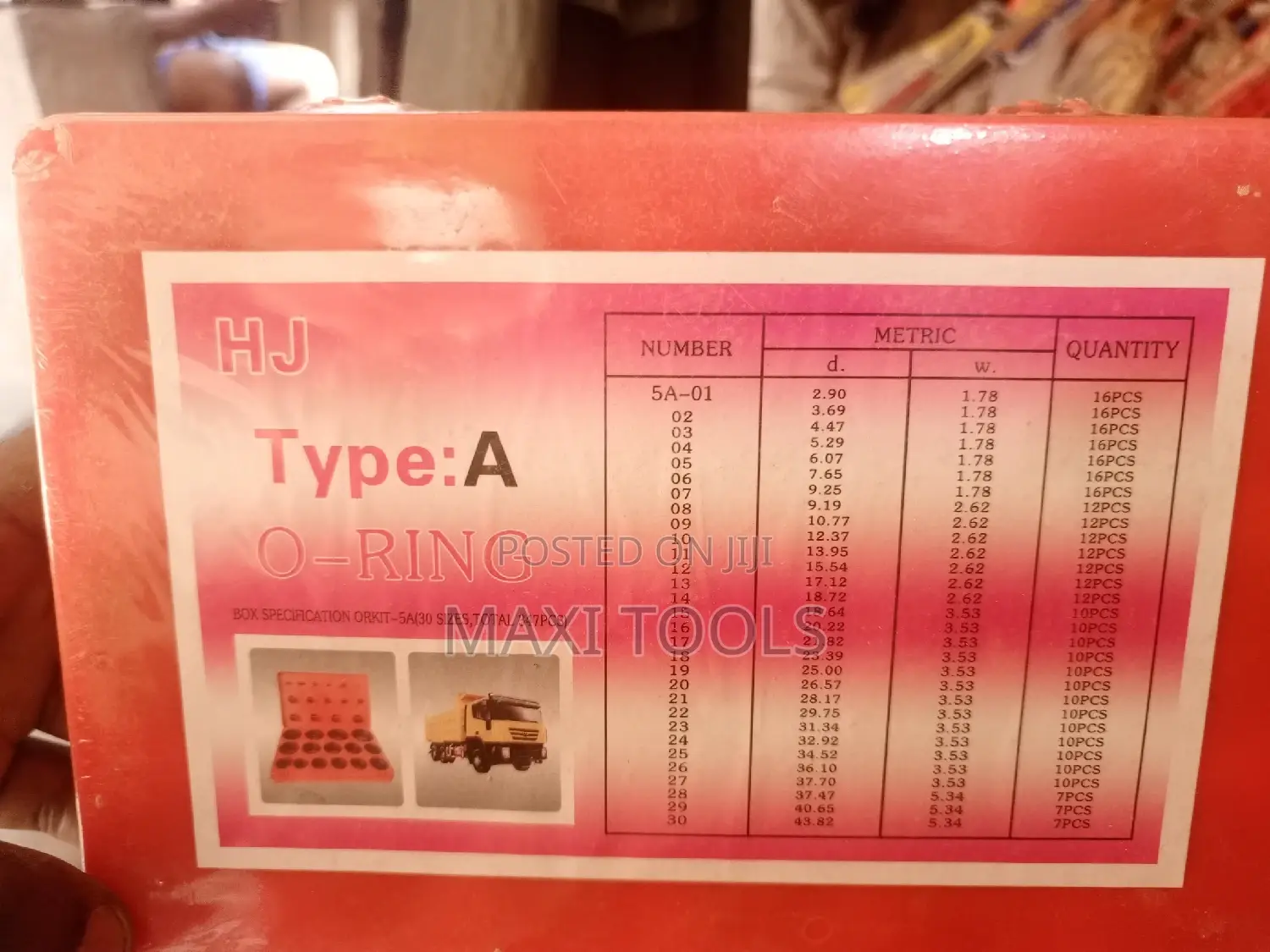 O-Ring Hj Set 30 Sizes, Total 347