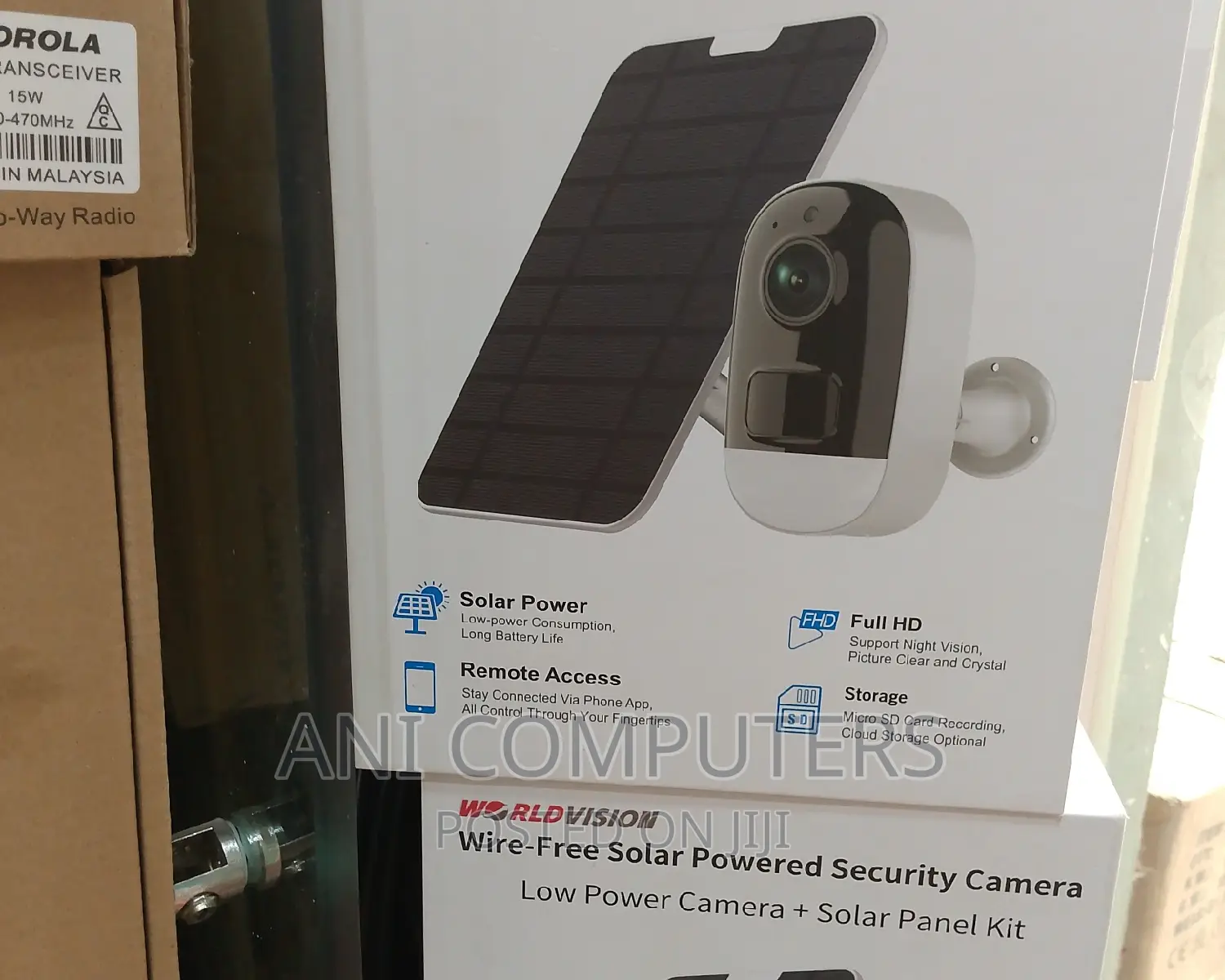 World Vision 4G Solar Powered Security Camera