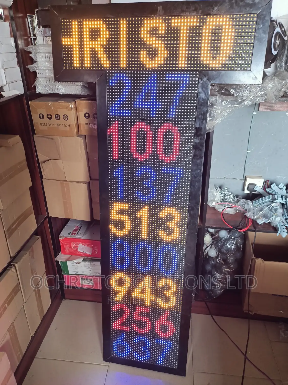 CCC Digital Hymn Board With Moving Message